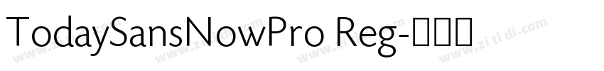 TodaySansNowPro Reg字体转换 TodaySansNowPro Reg字体转换